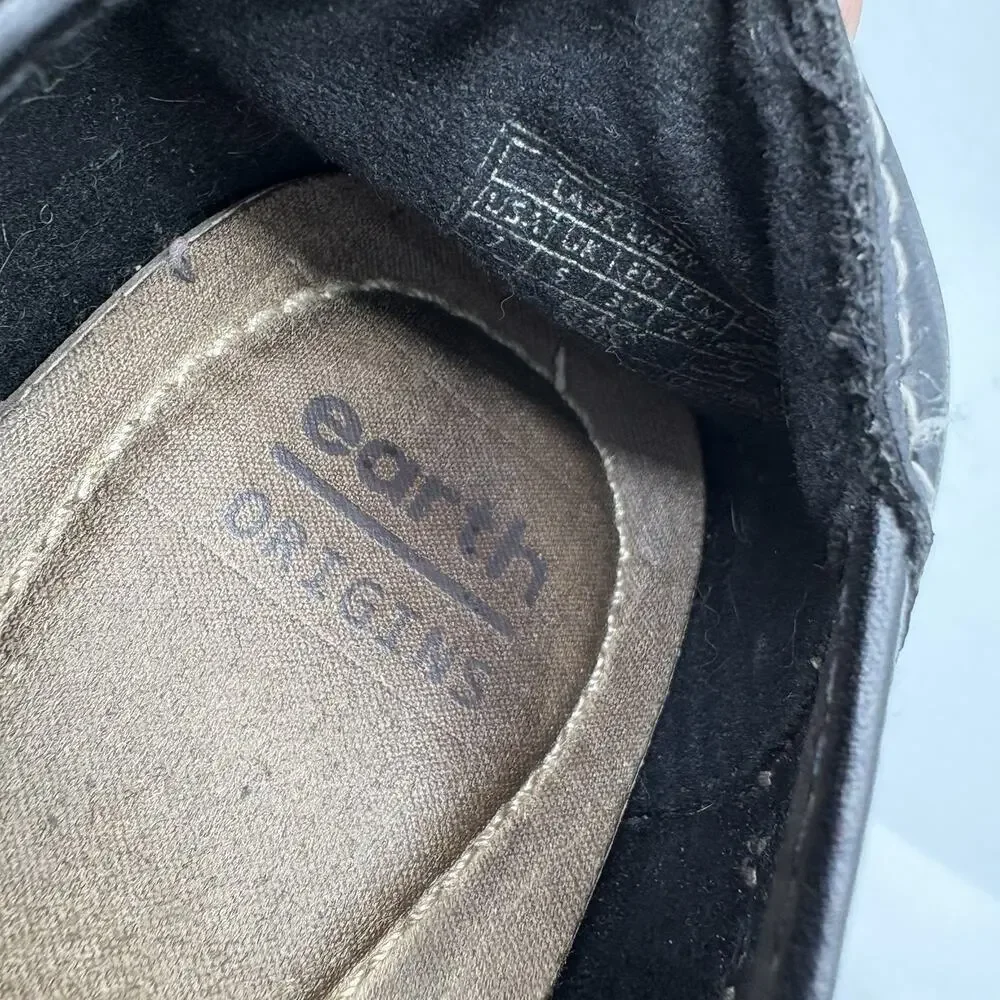 Earth‎ Origins Flats Womens Size 7 Lark Lizzy Black Slip On Casual Perforated